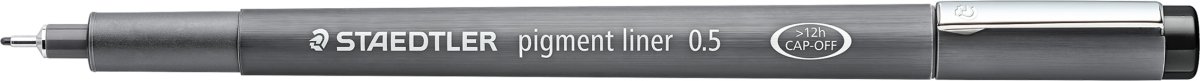 Staedtler Pigment 308 Fineliner | 0,5 mm | Sort