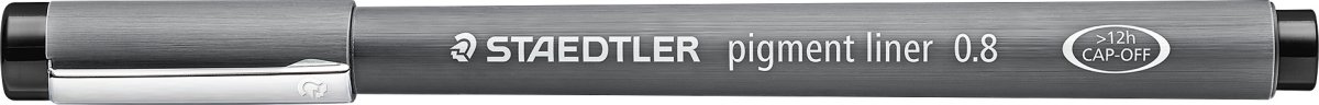 Staedtler Pigment 308 Fineliner | 0,8 mm | Sort
