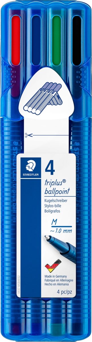 Staedtler Triplus Ball Kuglepen | M | 4 farver