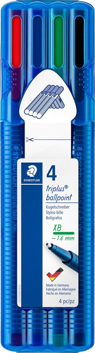 Staedtler Triplus Ball Kuglepen XB, 4 stk.