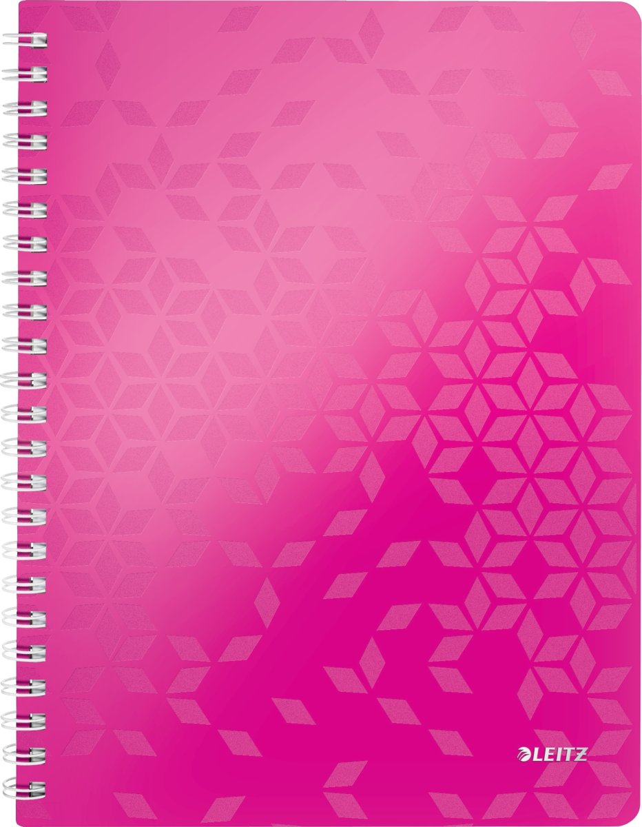 Leitz WOW Spiral Notesbog | A4 | Linjeret | Pink
