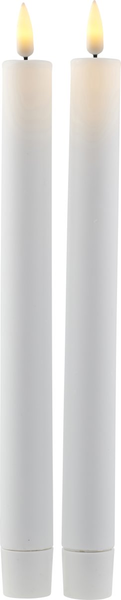 Sirius Sille LED Kronelys, H25 cm, Hvid, 2 stk.