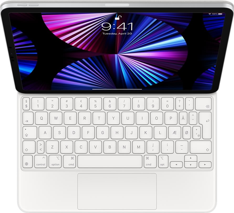 Apple Magic Keyboard til 11" iPad Pro, dansk, hvid