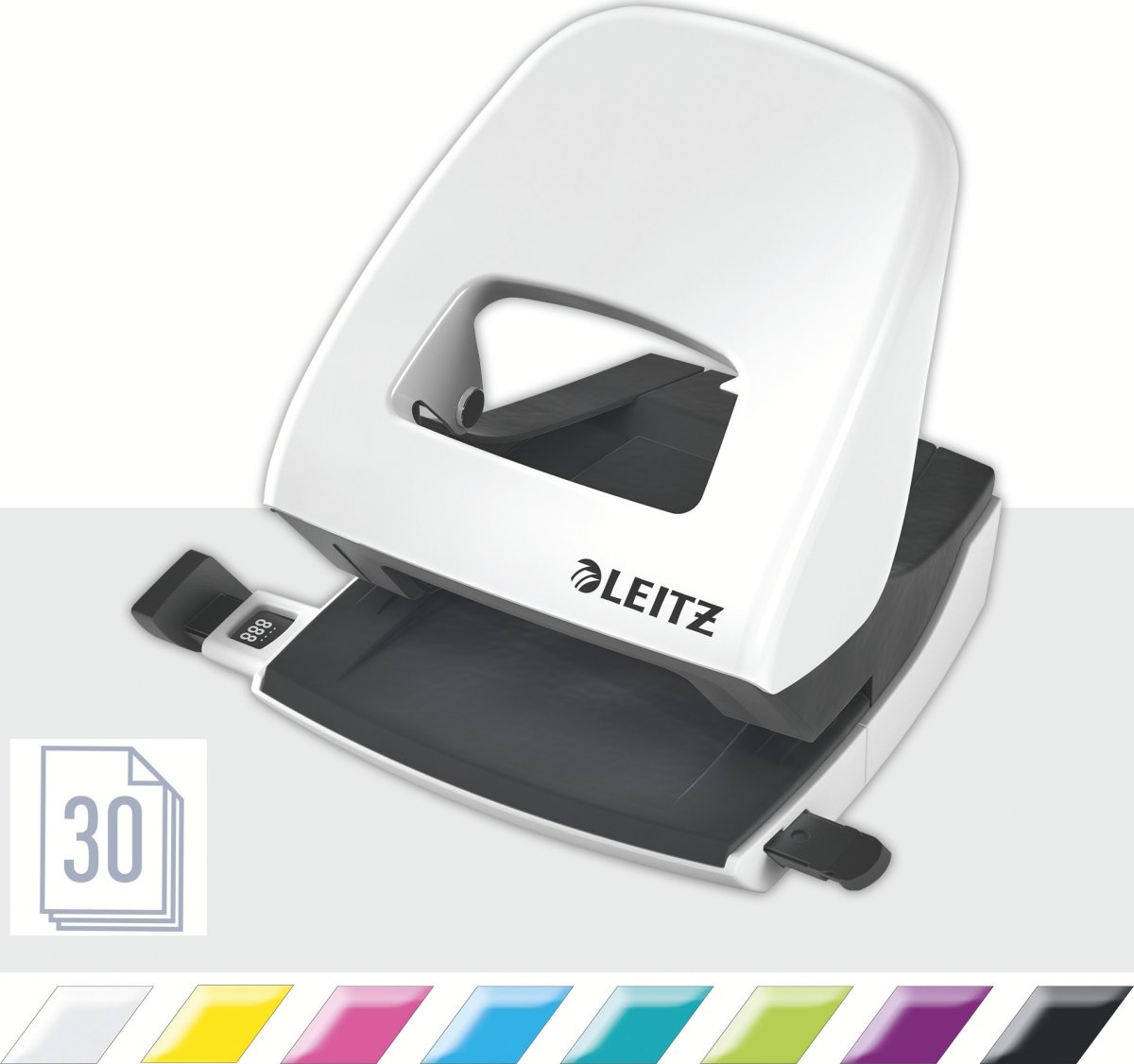 Leitz 5008 WOW Hulapparat | 30 ark | Hvid