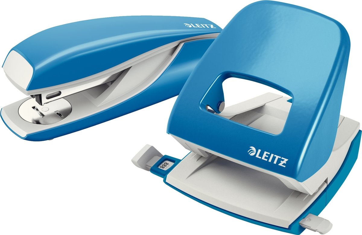Leitz 5008 Hulapparat | 30 ark | Lys blå