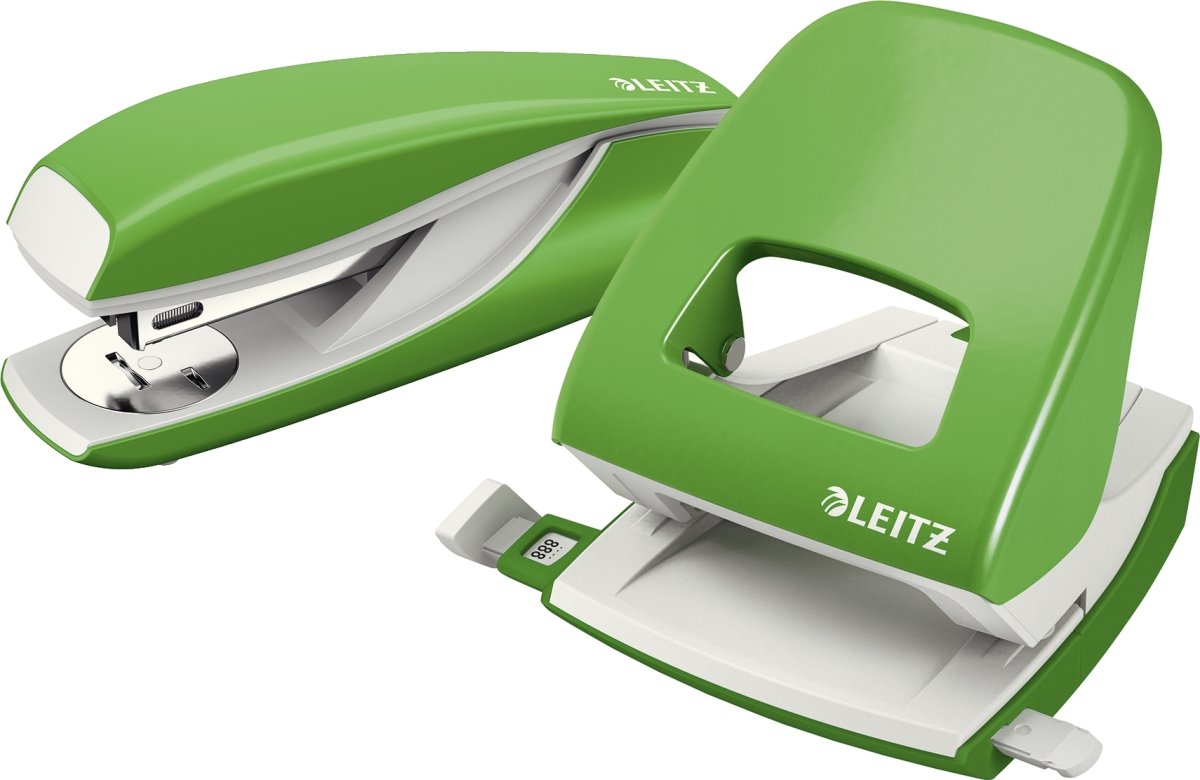 Leitz 5008 Hulapparat | 30 ark | Lys grøn