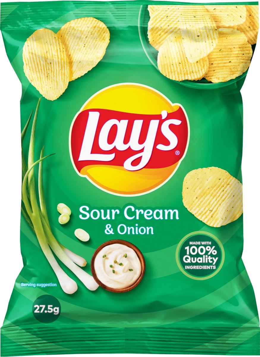 Lay's Sour Cream & Onion 27,5 g Lomax A/S