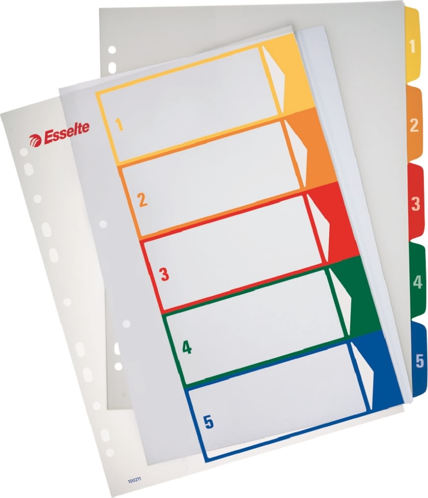 Esselte Maxi Register | A4 | Printbar | 1-5