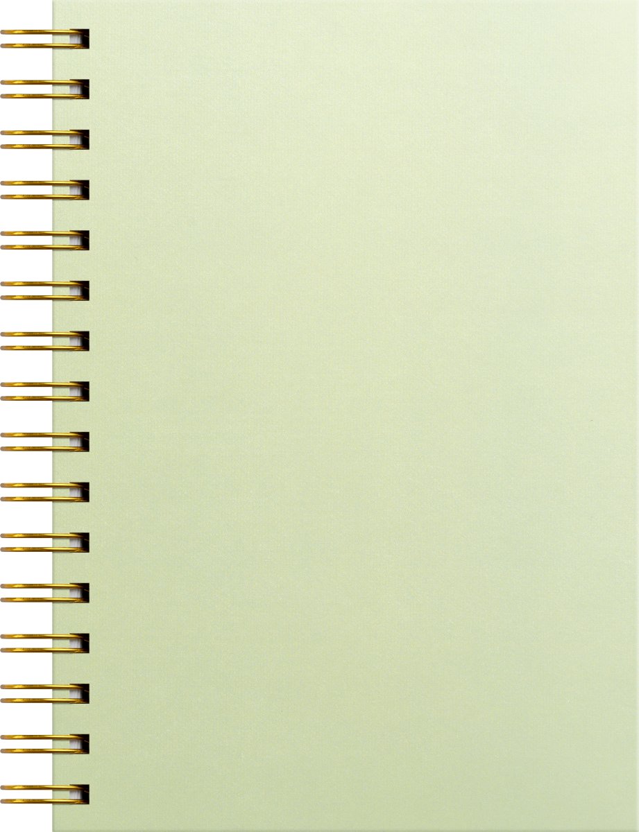 Burde Notesbog, A5, linjeret, green