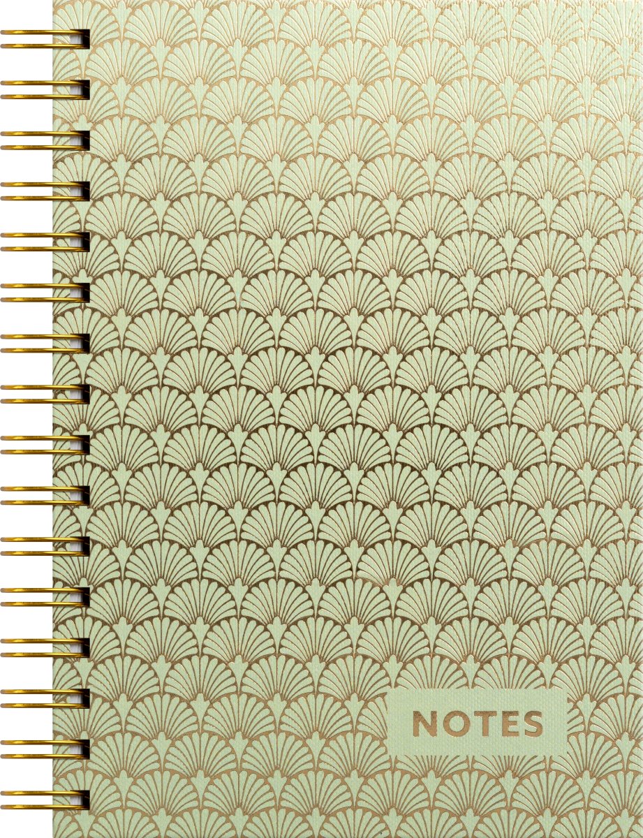Burde Notesbog | Spiral | A5 | Linjeret | Art Deco