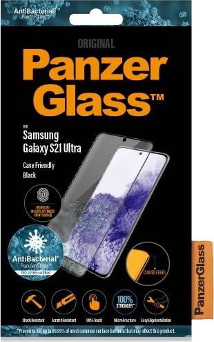 PanzerGlass® Samsung Galaxy S21 Ultra, (CF), sort