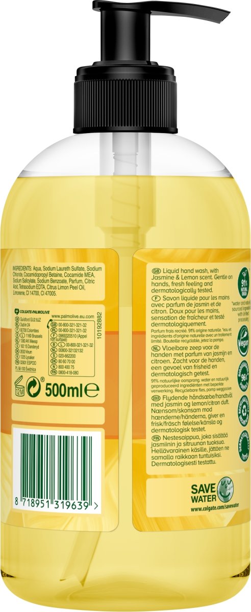 Palmolive Botanic Håndsæbe | Jasmin/Lemon | 500 ml