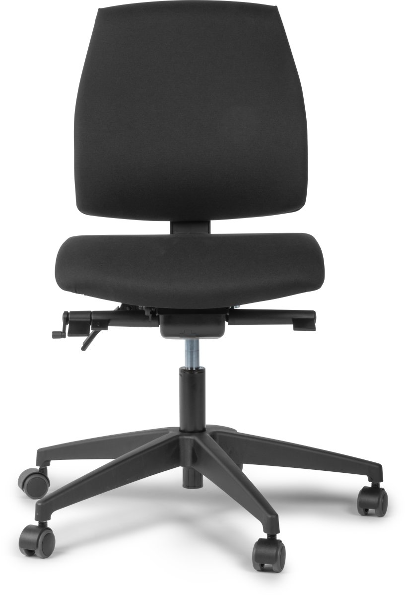 DEMO: Inter kontorstol m. mellem ryg, sort