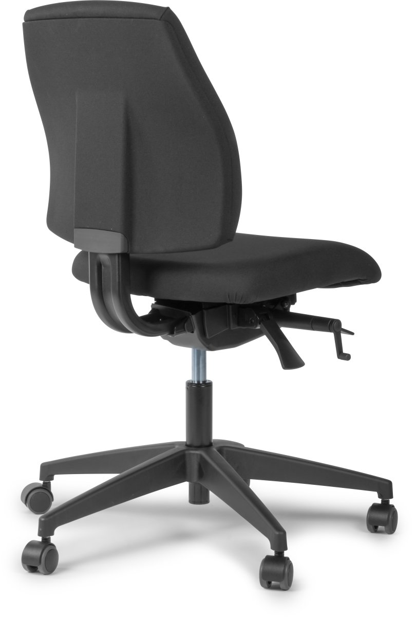 DEMO: Inter kontorstol m. mellem ryg, sort