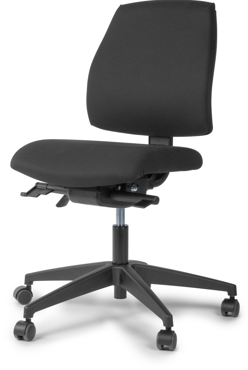 DEMO: Inter kontorstol m. mellem ryg, sort