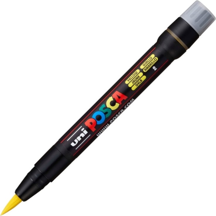 Posca Marker | PCF350 | Brush | 1-10 mm | Yellow