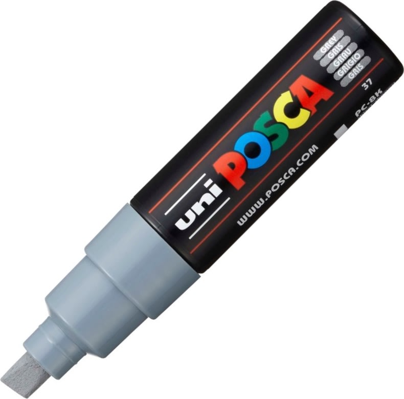 Posca Marker | PC-8K | B | 8 mm | Grey