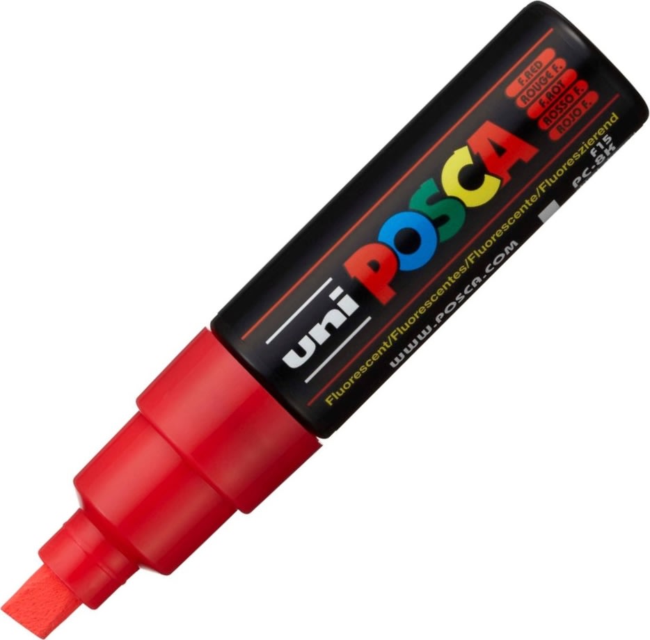 Posca Marker | PC-8K | B | 8 mm | Fluo red