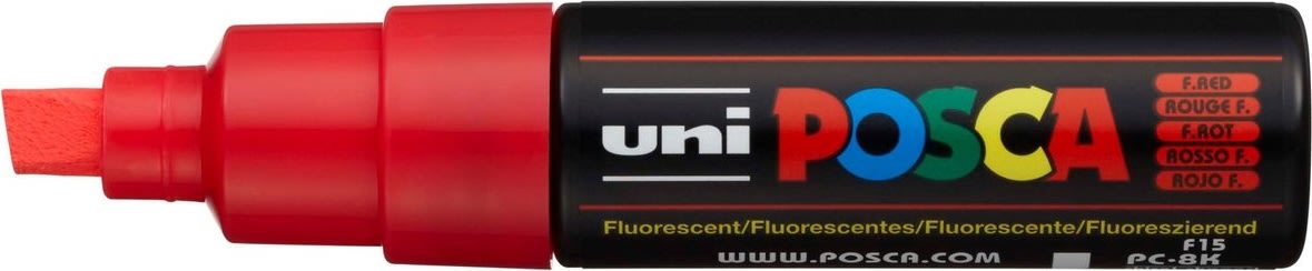 Posca Marker | PC-8K | B | 8 mm | Fluo red