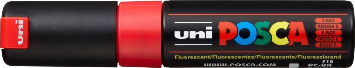 Posca Marker | PC-8K | B | 8 mm | Fluo red
