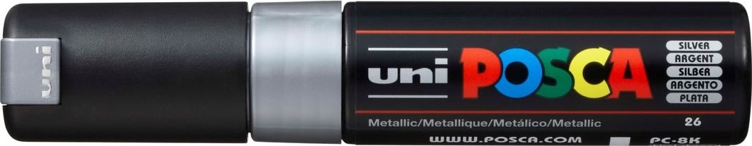 Posca Marker | PC-8K | B | 8 mm | Silver