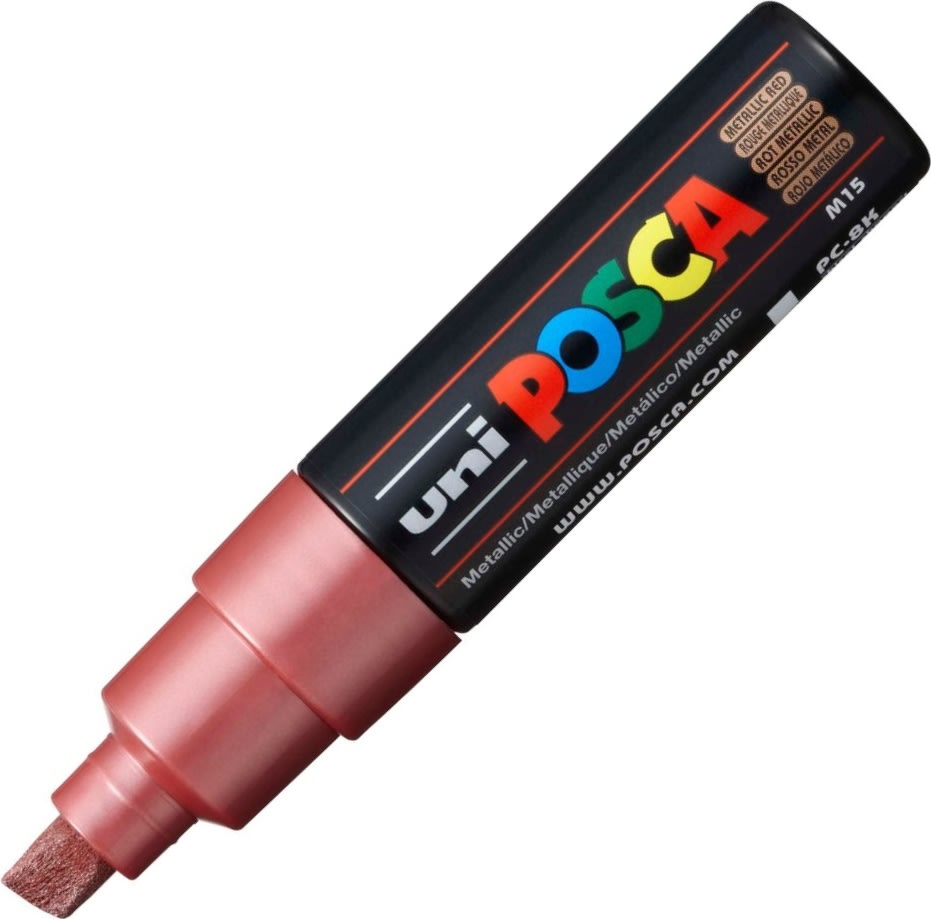 Posca Marker | PC-8K | B | 8 mm | Metal rød