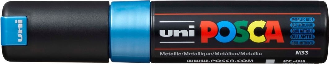 Posca Marker | PC-8K | B | 8 mm | Metallic blue