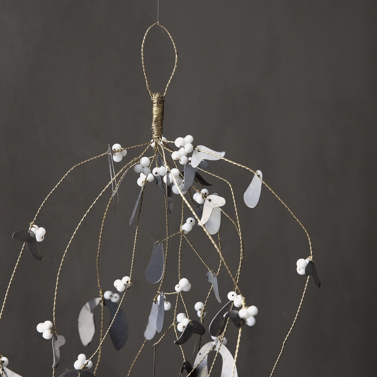 House Doctor Mistletoe julepynt, L40cm, metallisk