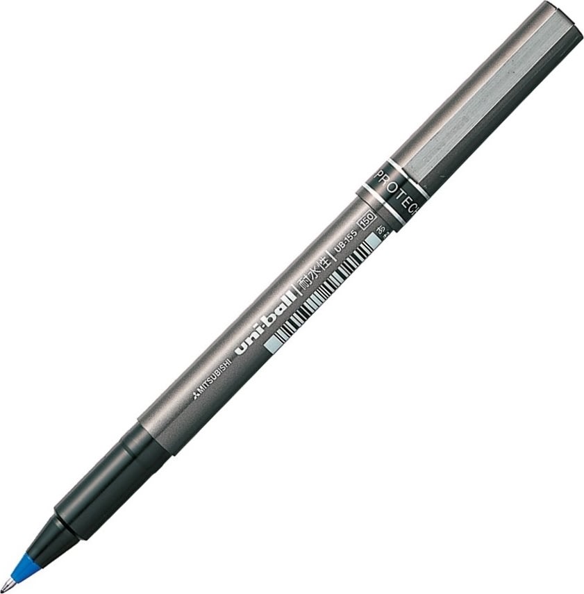 Uni-Ball UB155 Micro Deluxe Rollerpen | Blå