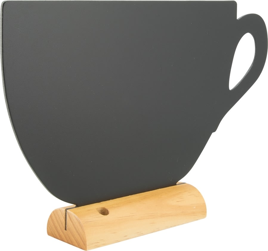 Securit Silhuette Wood Bordskilt | Cup