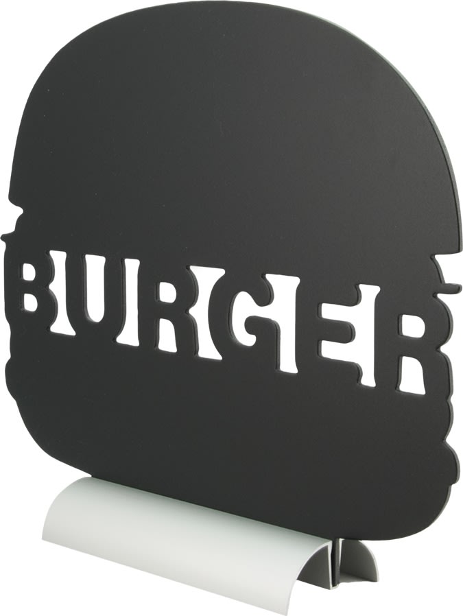 Securit Silhuette Alu Burger Bordskilt