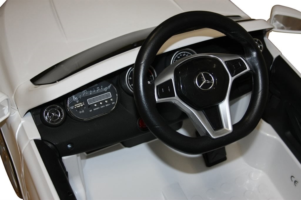 Elbil Mercedes AMG GLA45 børnebil, 12V, hvid