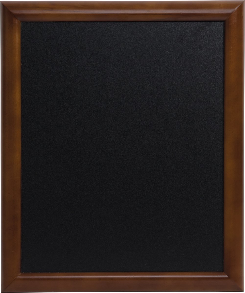 Securit Kridttavle 76x56 cm, mørkt træ