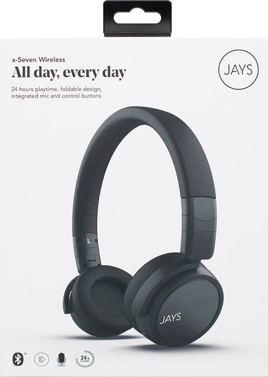 Jays x-Seven Trådløse Hovedtelefoner, sort