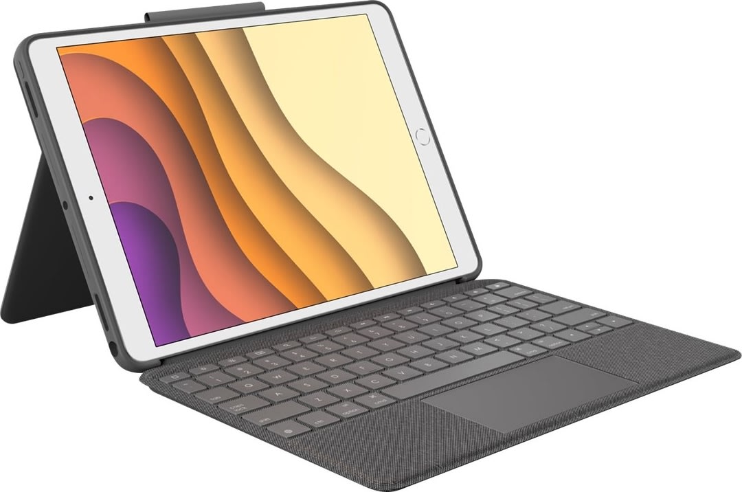 Logitech Combo Touch folio med tastatur, grå