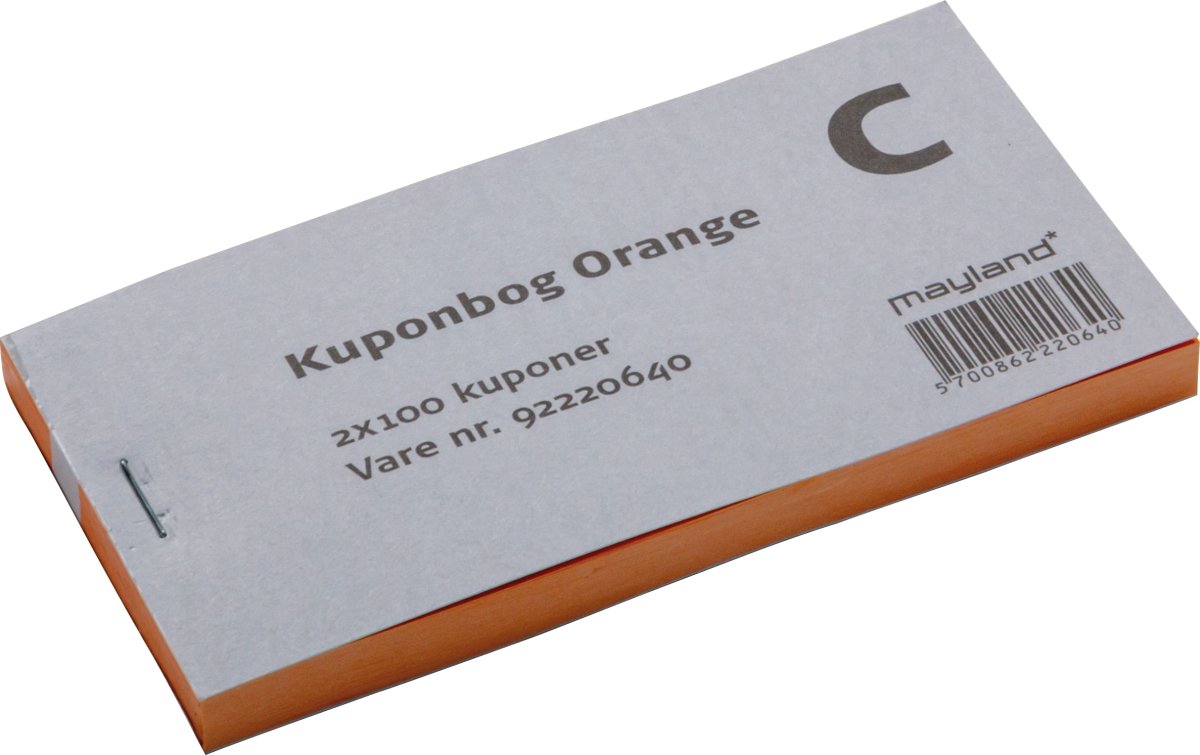 Mayland Blanket | Kuponbog orange | 2x100 kuponer