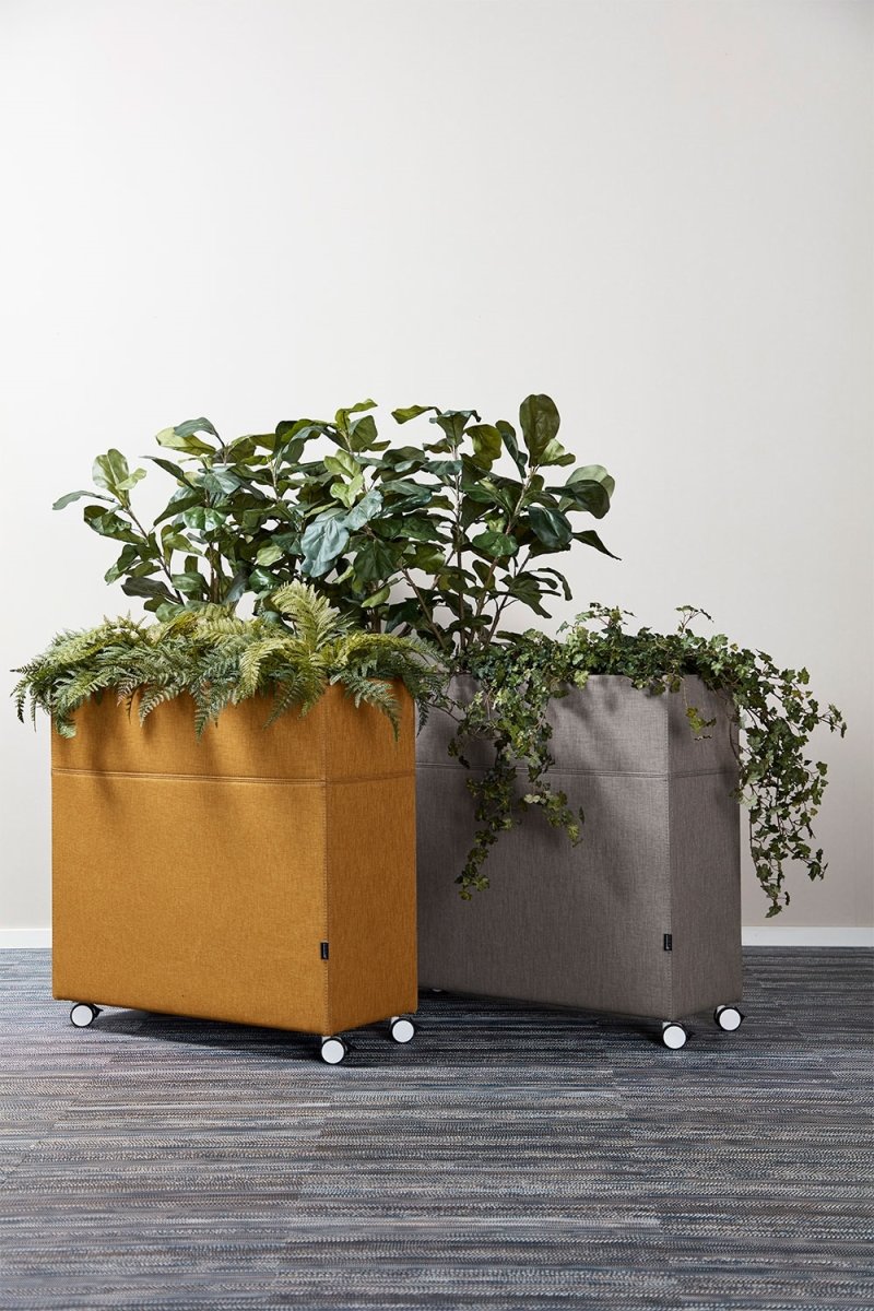Plant rumdeler, 82x80 cm, Brun/hvide - Fri Fragt | Lomax A/S