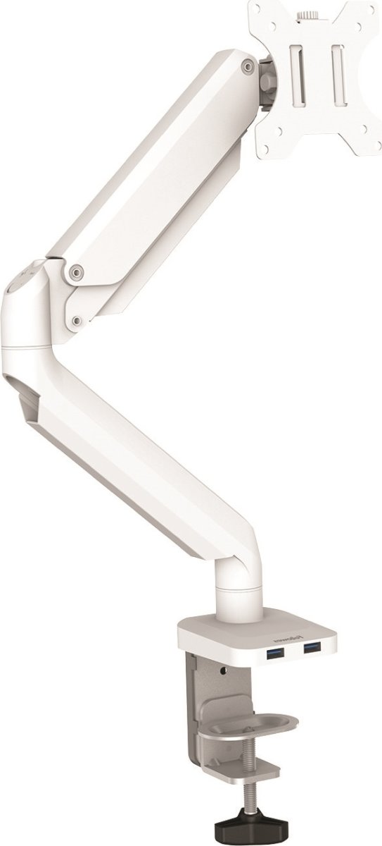 Fellowes Platinum Series Single Monitor Arm, hvid