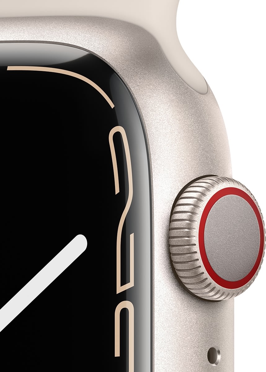 Apple Watch Series 7 (GPS+4G), 45mm, stjerneskær