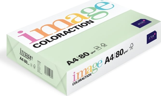 Image Coloraction A4, 80g, 500ark, Pale green