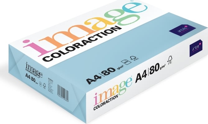 Image Coloraction A4, 80g, 500ark, Pale Icy Blue
