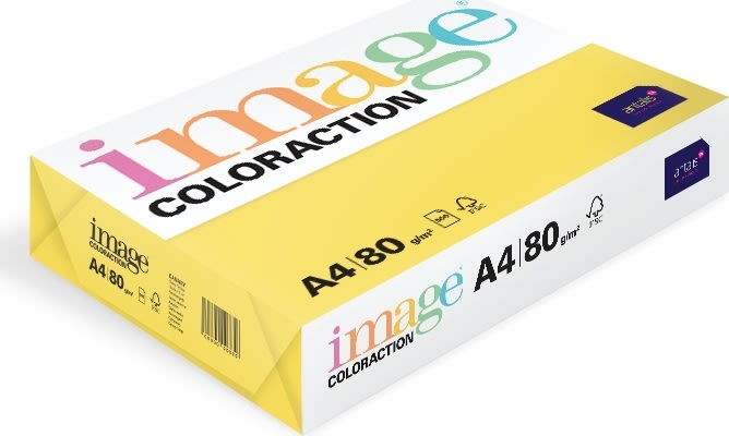 Image Coloraction A4, 80g, 500ark, Deep Yellow
