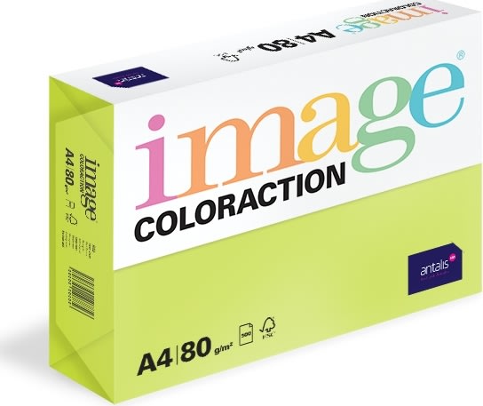 Image Coloraction A4, 80g, 500ark, Neon Green
