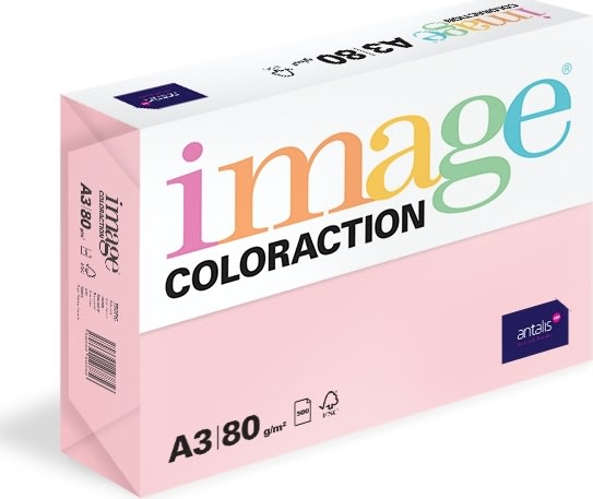 Image Coloraction A3, 80g, 500ark, Pale Pink