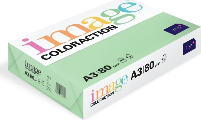 Image Coloraction A3, 80g, 500ark, Pastel Green