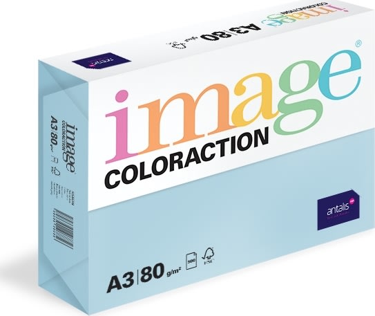 Image Coloraction A3, 80g, 500ark, Pale Icy Blue