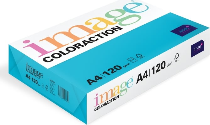 Image Coloraction A4, 120g, 250ark, Deep Turquoise
