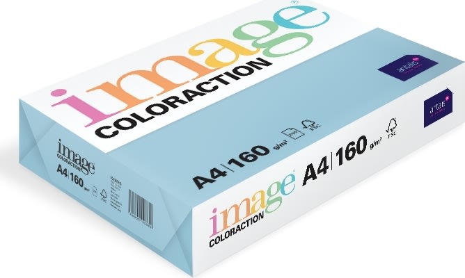 Image Coloraction A4, 160g, 250ark, Pale Icy Blue