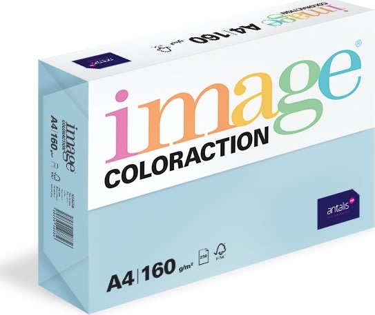 Image Coloraction A4, 160g, 250ark, Pale Icy Blue