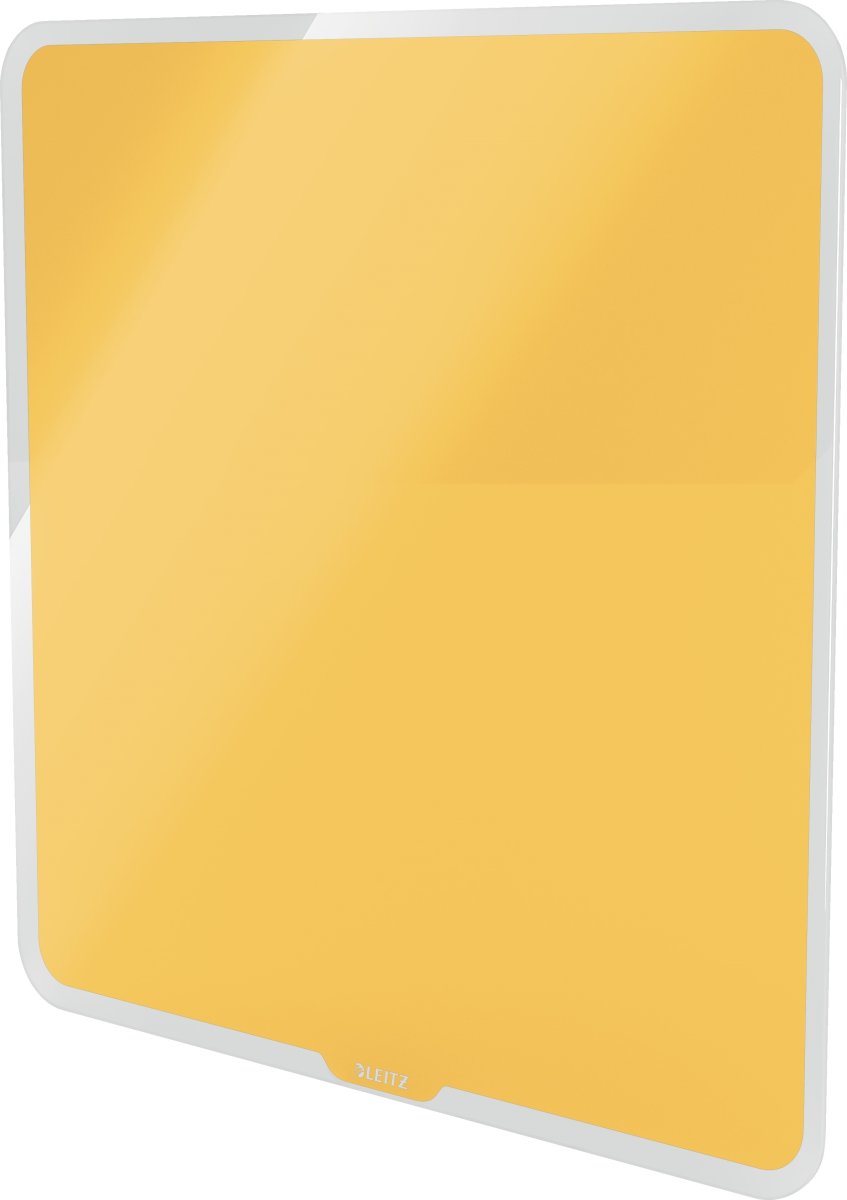 Leitz Cosy glastavle, 45x45 cm, varm gul